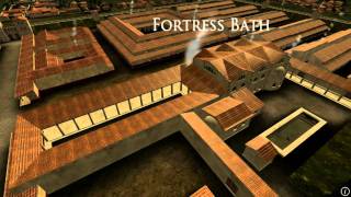 Animation of ancient Roman Fort in Caerleon Wales [upl. by Moclam349]