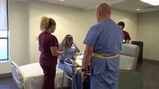 Physical Therapy Transfer Training  How To Transfer From Wheelchair To Bed [upl. by Oj]