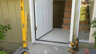 Jeld Wen Front Door Installation  Really crappy products and craftsmanship PART 1 [upl. by Clancy960]