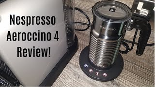 Nespresso Aeroccino 4 Milk Frother Review  Worth upgrading from the Aeroccino 3 [upl. by Rodgiva]