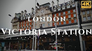 London Victoria Station Walk Through England 4K [upl. by Hett]