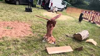 A fabulous range of wooden sculpture at Caerleon festival 2024 [upl. by Llirpa193]